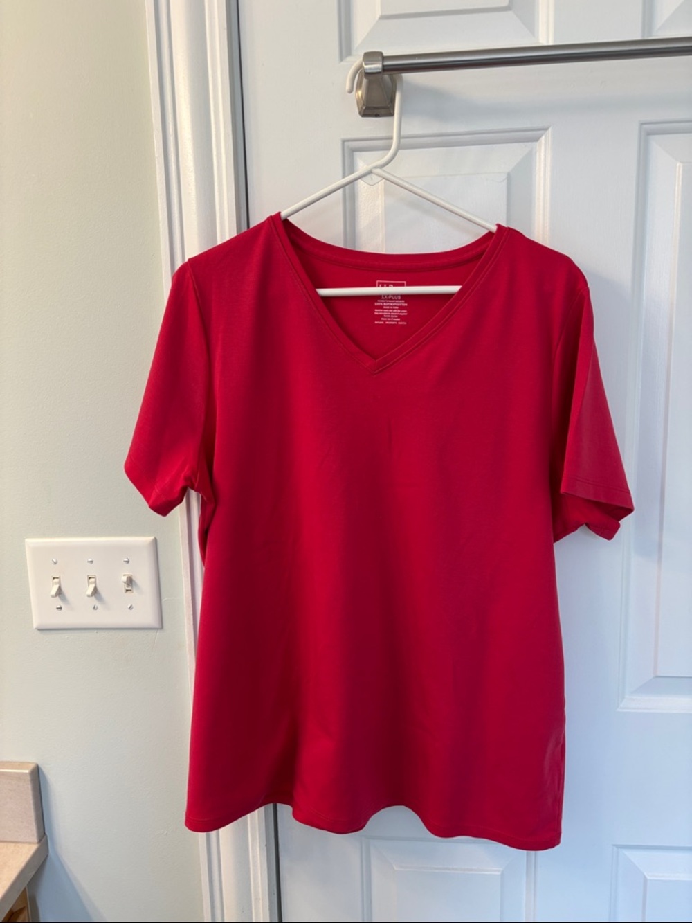 L.L.Bean Women's Supima Cotton Tee in Red